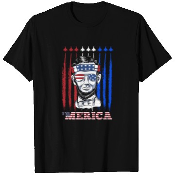 Discover Merica Lincoln Independence Day Party Patriots T Shirts