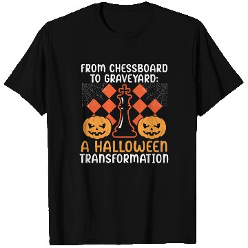 Discover Chess Halloween Trick Or Treat Chess Board Game T Shirts