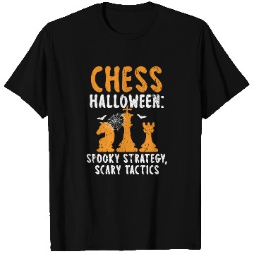 Discover Chess Halloween Trick Or Treat Chess Board Game T Shirts