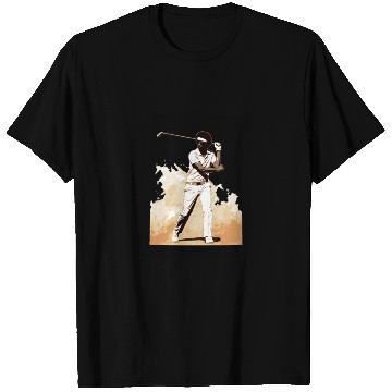 Discover Golfer Afro Man Golf Player African American T Shirts