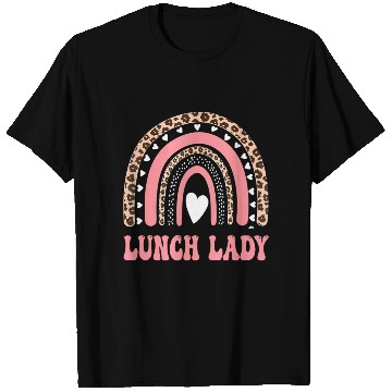 Discover Lunch Lady Leopard Rainbow Back To School T Shirts