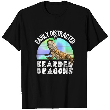 Discover Easily Distracted By Bearded Dragons Reptile T Shirts