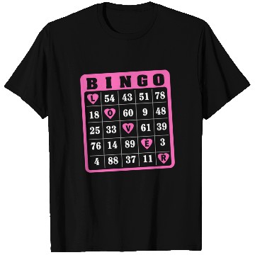 Discover Bingo I Love Bingo Queen Heart Bingo Player T Shirts