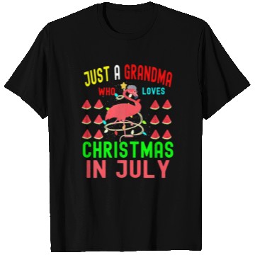 Discover Just a Grandma Who Loves Christmas In July T Shirts
