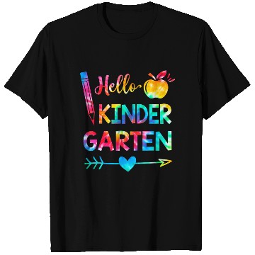 Discover Tie Dye Hello Kindergarten Teachers Students Back T Shirts