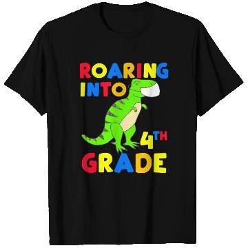 Discover Roaring Into 4th Grade Four Back To School 2020 T Shirts