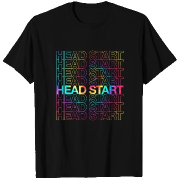 Discover Rainbow Tie Dye Head Start Team Back To School T Shirts