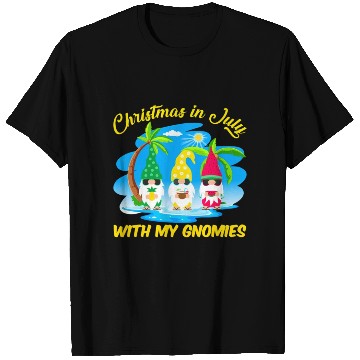 Discover Christmas In July With My Gnomies Beach Summer T Shirts