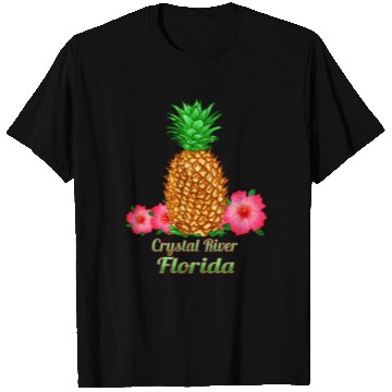 Discover I Love Crystal River Florida Fl Pineapple Floral T Shirts