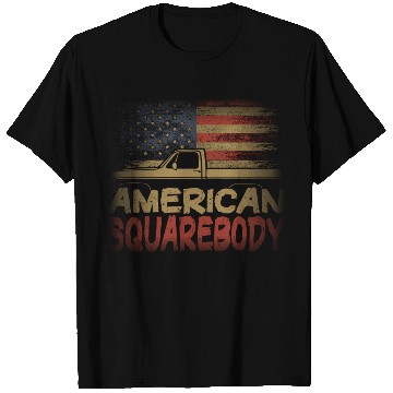 Discover American Flag Square Body American Squarebody Truc T Shirts