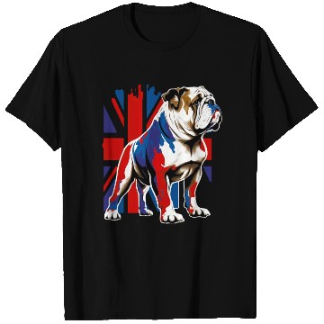 Discover British Bulldog With Union Jack Flag King Charles T Shirts