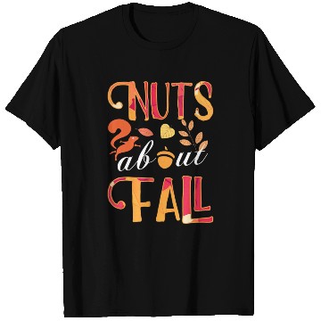 Discover nuts about fall squirrel and autumn leaves for T Shirts