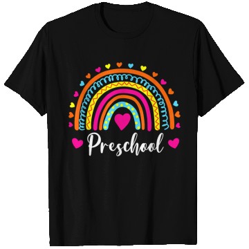 Discover Preschool Teacher Funny Rainbow Lover Back To T Shirts