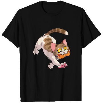 Discover Cat Jiggle Jiggle in Kitty Got The Glizzy Meow T Shirts
