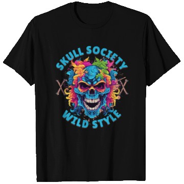 Discover Skull society wild style T Shirts