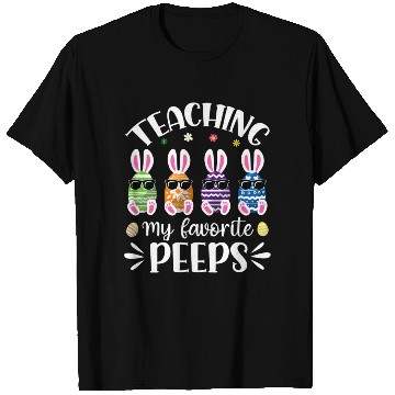 Discover Teaching My Favorite Peeps Easter Day Teacher T Shirts