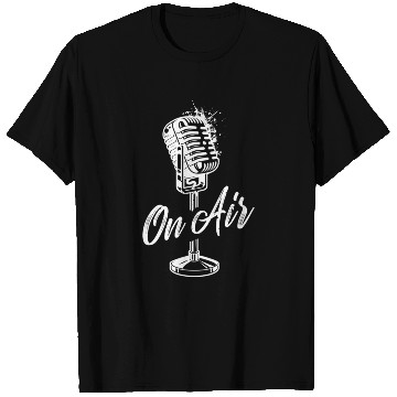 Discover On Air Vintage Microphone For Podcast Radio T Shirts