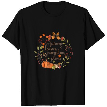 Discover Autumn Leaves And Pumpkins Please Fall Lover T Shirts