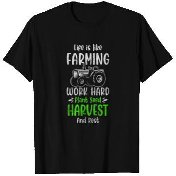 Discover Harvest Field Worker Field T Shirts