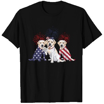 Discover Labrador Retriever Us Flag 4Th Of July Independenc T Shirts