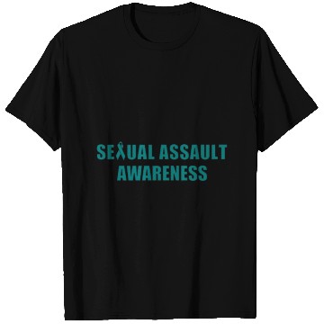 Discover i wear teal for sexual assault awareness gift ribb T Shirts