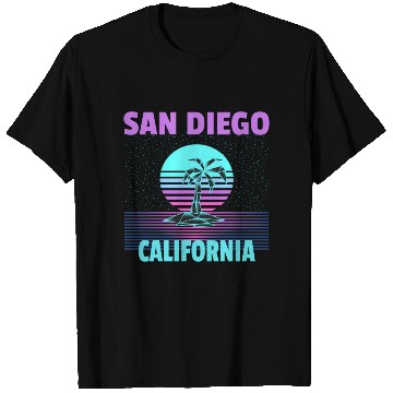 Discover San Diego Vacation - Palm Tree T Shirts