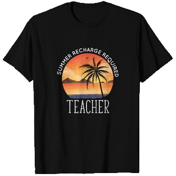 Discover Last Day Of School Teacher Summer Recharge T Shirts