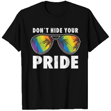 Discover Pride LGBTQ Don´t Hide Your Pride Rainbow T Shirts