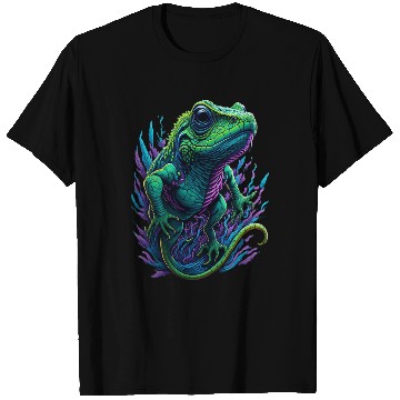 Discover Neon Lizard Colourful T Shirts