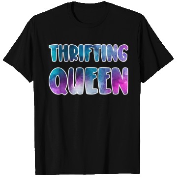 Discover Thrifting Queen blue purple watercolor T Shirts