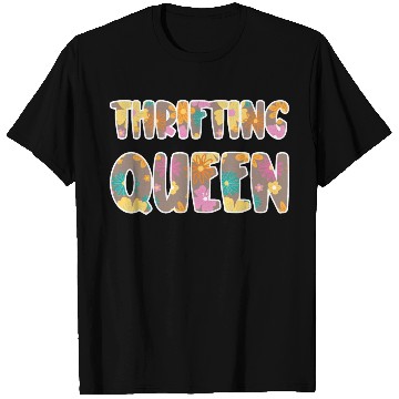 Discover Thrifting Queen brown floral T Shirts