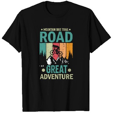 Discover Mountain bike trail T Shirts
