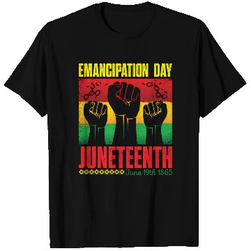 Discover Ecipation Day 1865 African American Juneteenth Fla T Shirts
