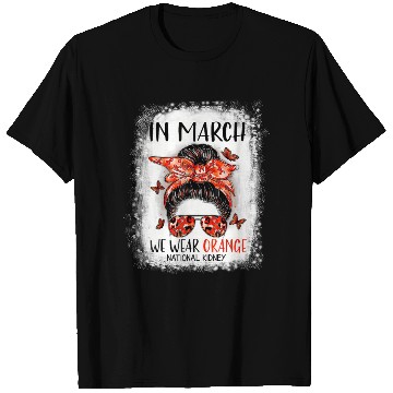 Discover Bleached In March We Wear Orange National Ney T Shirts