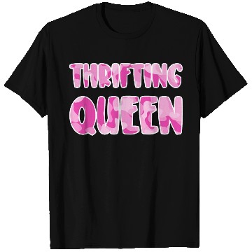 Discover Thrifting Queen pink camo T Shirts