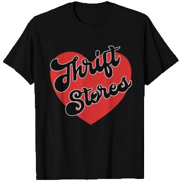 Discover Thrift Stores red heart T Shirts