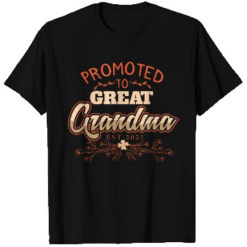 Discover Promoted To Great Grandma Baby Reveal T Shirts