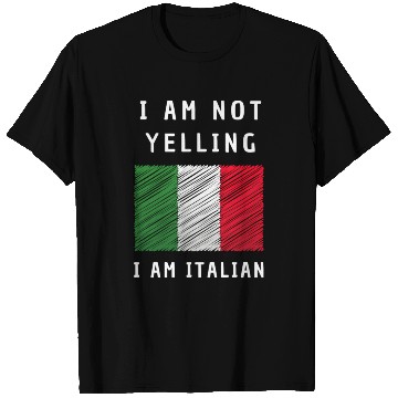 Discover I Am Not Yelling I'M Just aking Italian Flag Humor T Shirts