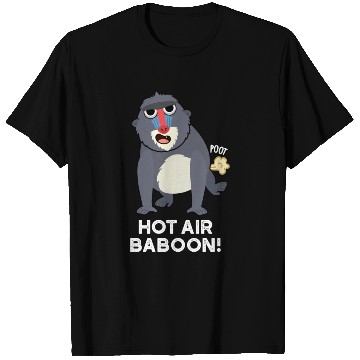 Discover Hot Air Baboon Funny Farting Monkey T Shirts