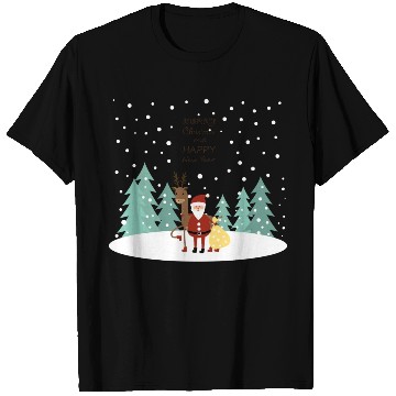 Discover Friends Santa Claus And Reindeer T Shirts
