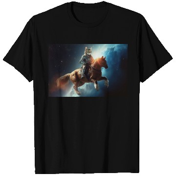 Discover Tabby Cat Horse Rider T Shirts