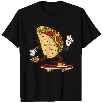 Discover Tacos Funny Cute Taco Lover Cool Skateboarding T Shirts