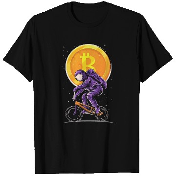 Discover Bitcoin Coin-Crypto Astronaut T Shirts