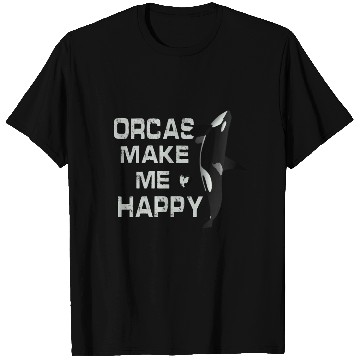 Discover Orcas Make Me Happy Killer Whale T Shirts