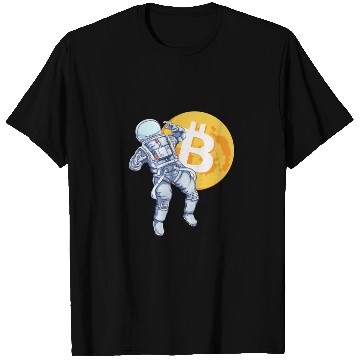 Discover Bitcoin Coin-Crypto Astronaut T Shirts
