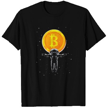 Discover Bitcoin Coin-Crypto Astronaut T Shirts