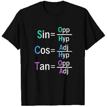 Discover Math Teacher Trigonometry Soh Cah Toa Geometry T Shirts