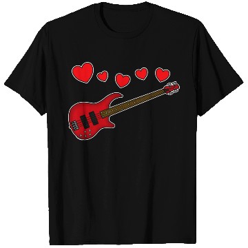 Discover Valentines Bass Guitar Bassist Wedding Musician T Shirts