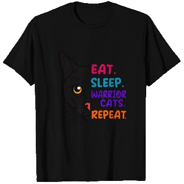 Discover Eat Sleep Cat Warrior Repeat Cat Warrior Love Cats T Shirts