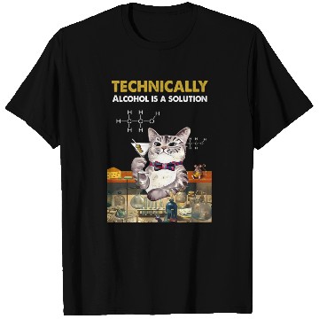 Discover Techally Alcohol Is A Solution Chemistry T Shirts